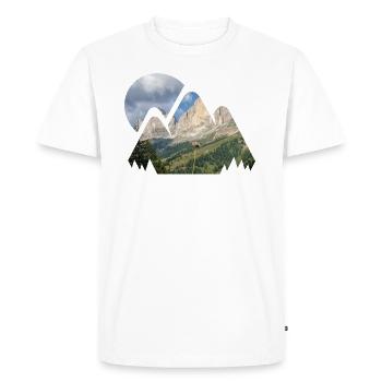 Mountain mountaineering landscape nature mountains forest - Men's Premium Organic T-Shirt - white - Front - Nico (187cm)
