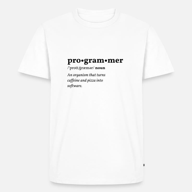 Programmer (programmer) Clean Edition - Men's Premium Organic T-Shirt - white