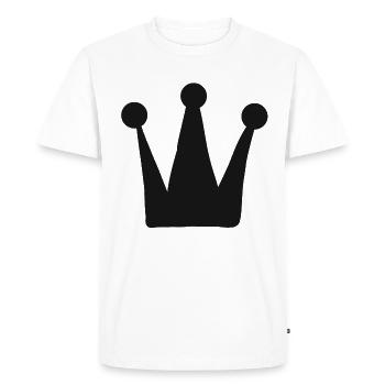 Krone King Kronen Krona König Queen Prinz Geschenk - T-shirt Premium bio Homme - blanc - Devant - Nico (187cm)