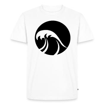 Wave waves - Men's Premium Organic T-Shirt - white - Front - Nico (187cm)