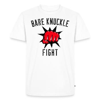 BARE KNUCKLE FIGHT - Men's Premium Organic T-Shirt - white - Front - Nico (187cm)