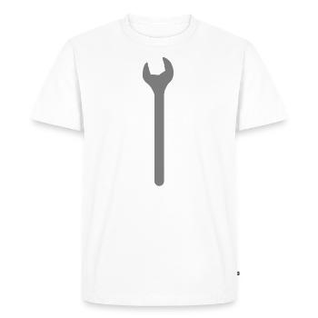 Outil de clé à fourche Craftsman Craft - T-shirt Premium bio Homme - blanc - Devant - Nico (187cm)