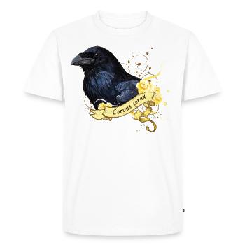 Raven - Men's Premium Organic T-Shirt - white - Front - Nico (187cm)