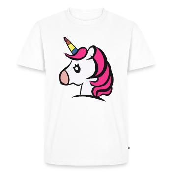 mignon cadeau de licorne licorne bébé licornes enfant - T-shirt Premium bio Homme - blanc - Devant - Nico (187cm)