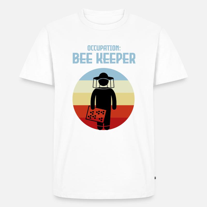 Occupation Bee Keeper - Männer Premium Bio T-Shirt - Weiß