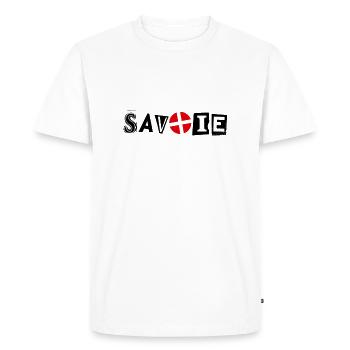 Savoie 73 - T-shirt Premium bio Homme - blanc - Devant - Nico (187cm)