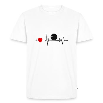Quilles bowling ekg boule de bowling quilles sport - T-shirt Premium bio Homme - blanc - Devant - Nico (187cm)