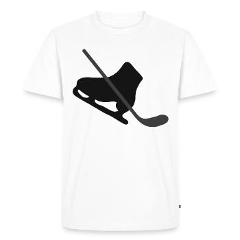 Hockey sur glace Équipe de hockey sur glace Sports d'hiver Hockey sur glace - T-shirt Premium bio Homme - blanc - Devant - Nico (187cm)