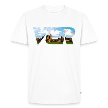 VERDEN, the equestrian town on the Aller city panorama - Men's Premium Organic T-Shirt - white - Front - Nico (187cm)