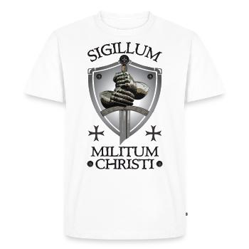 Sigillum Militum Christi - T-shirt Premium bio Homme - blanc - Devant - Nico (187cm)