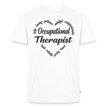 Occupational therapist - Men's Premium Organic T-Shirt - white - Front - Nico (187cm)