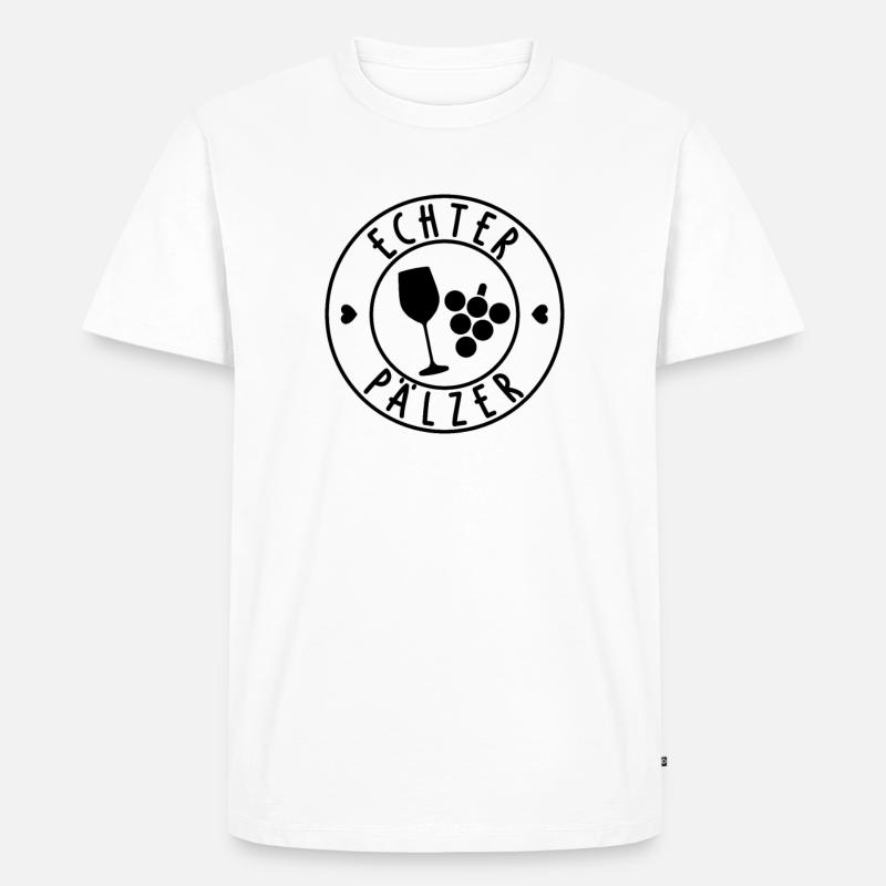 Echter Pälzer - Männer Premium Bio T-Shirt - Weiß