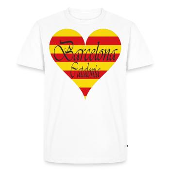 Design de Barcelone - T-shirt Premium bio Homme - blanc - Devant - Nico (187cm)