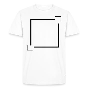 Lines Frame with Corners Decoration Gift - Men's Premium Organic T-Shirt - white - Front - Nico (187cm)