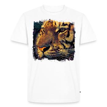 Tiger Animal Animal Predator Predator Africa Safari - Men's Premium Organic T-Shirt - white - Front - Nico (187cm)