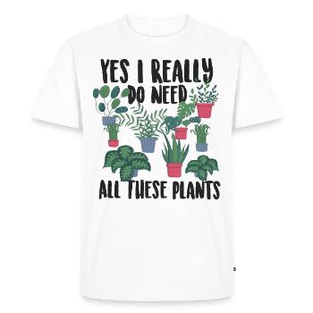Gardener Plants - Men's Premium Organic T-Shirt - white - Front - Nico (187cm)