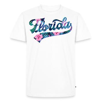 Florida Tropic Swoosh - Men's Premium Organic T-Shirt - white - Front - Nico (187cm)