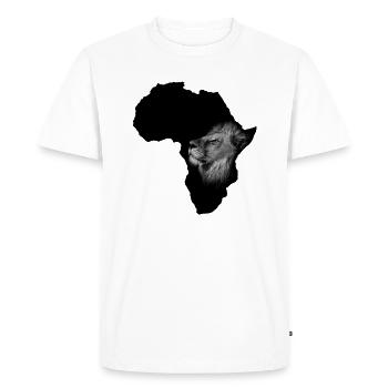 Afrique lion - T-shirt Premium bio Homme - blanc - Devant - Nico (187cm)