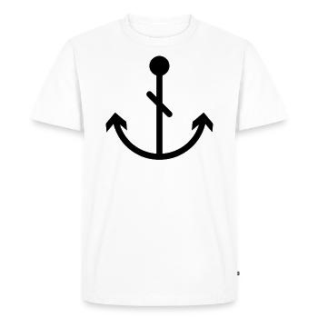 Ancre - T-shirt Premium bio Homme - blanc - Devant - Nico (187cm)