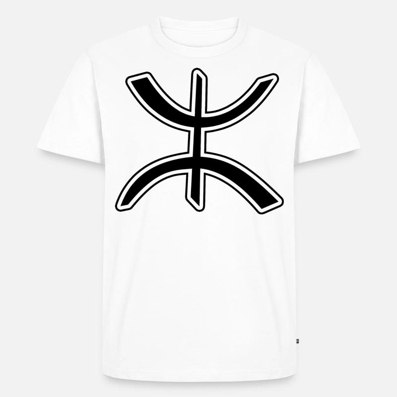 Amazigh Berbère - Männer Premium Bio T-Shirt - Weiß