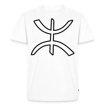 Amazighe - Men's Premium Organic T-Shirt - white - Front - Nico (187cm)