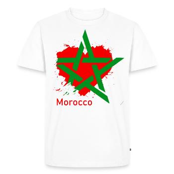 Morocco My Love - Men's Premium Organic T-Shirt - white - Front - Nico (187cm)