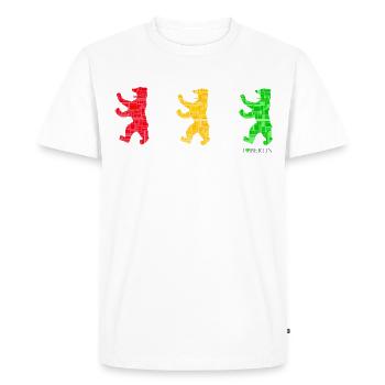I Love Berlin - Berliner Bär - Bär Man Ampel - T-shirt Premium bio Homme - blanc - Devant - Nico (187cm)
