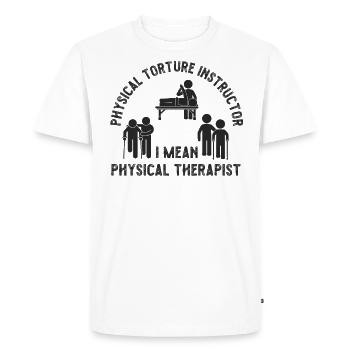 Physical Therapist Therapy - Men's Premium Organic T-Shirt - white - Front - Nico (187cm)