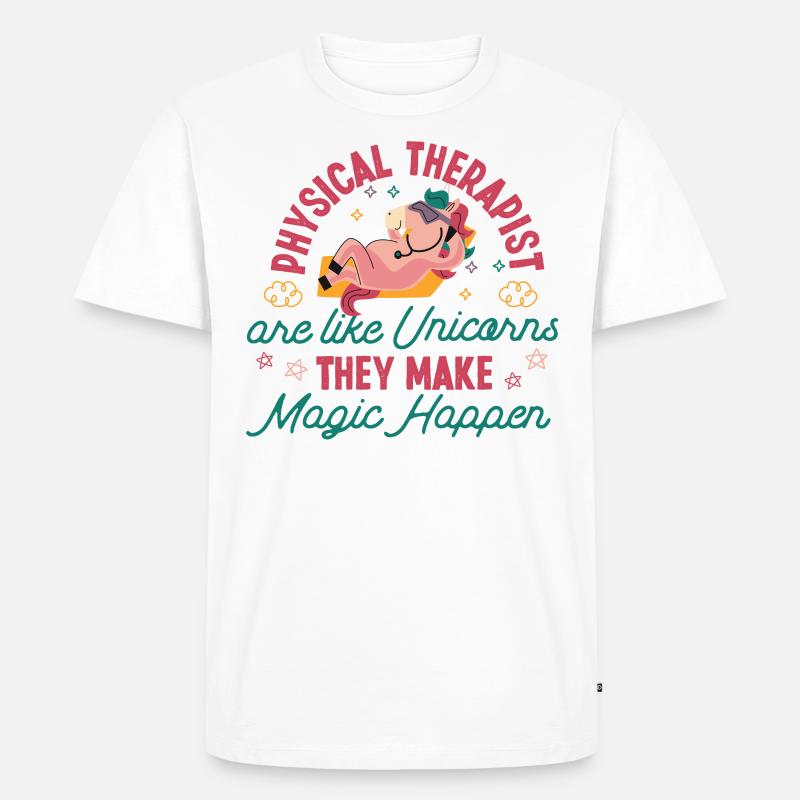 Physical Therapist Therapy - Männer Premium Bio T-Shirt - Weiß