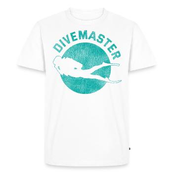 Scuba Diving Diver Vintage - T-shirt Premium bio Homme - blanc - Devant - Nico (187cm)