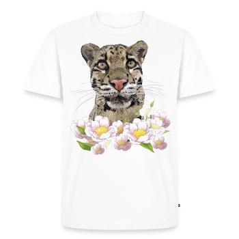nébuleuse du léopard - T-shirt Premium bio Homme - blanc - Devant - Nico (187cm)