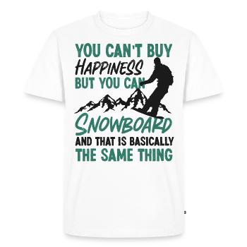 Snowboarding Snowboard You Can'T - Men's Premium Organic T-Shirt - white - Front - Nico (187cm)
