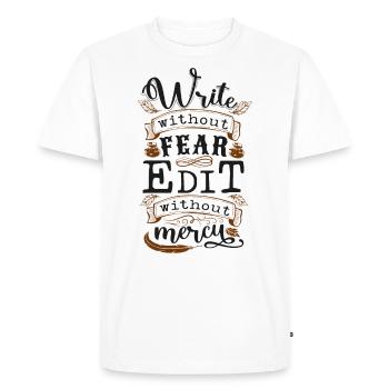 Writing Novel Writer & Published - Men's Premium Organic T-Shirt - white - Front - Nico (187cm)
