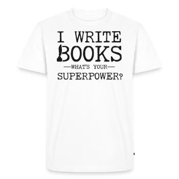 Writing Novel Writer & Published - Men's Premium Organic T-Shirt - white - Front - Nico (187cm)