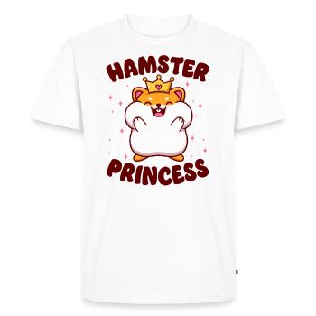 Hamster Hamster Princess - Men's Premium Organic T-Shirt - white - Front - Nico (187cm)