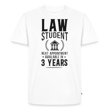 Jeune avocat Avocat Droit Droit - T-shirt Premium bio Homme - blanc - Devant - Nico (187cm)