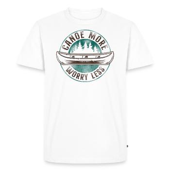 Canoe Canoeing Vintage Canoe More - Men's Premium Organic T-Shirt - white - Front - Nico (187cm)