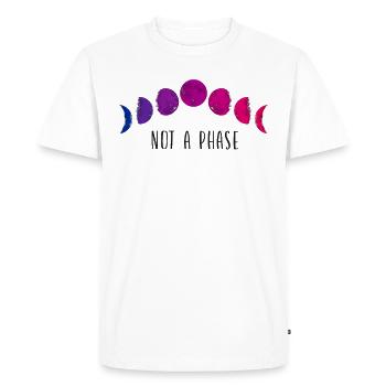 Bisexuel Bi Pride Flag Moon Pas Un - T-shirt Premium bio Homme - blanc - Devant - Nico (187cm)
