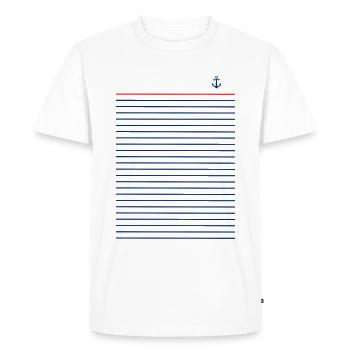 Marin - T-shirt Premium bio Homme - blanc - Devant - Nico (187cm)