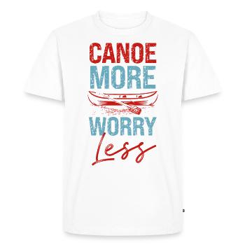 Canoe Canoeing Vintage Canoe More - Men's Premium Organic T-Shirt - white - Front - Nico (187cm)