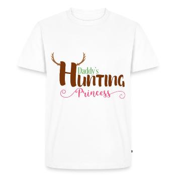 Cadeau de princesse de chasse du papa fête des pères V - T-shirt Premium bio Homme - blanc - Devant - Nico (187cm)