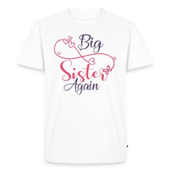I will be big brother sister baby big again - Men's Premium Organic T-Shirt - white - Front - Nico (187cm)