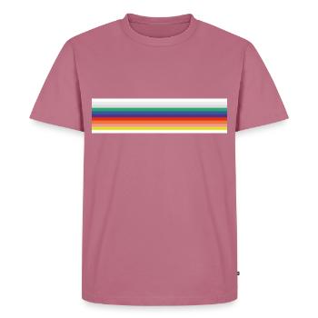 Docteur Rainbow 13 - T-shirt Premium bio Homme - mauve - Devant - Nico (187cm)
