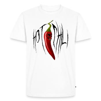 Hot Chili - Men's Premium Organic T-Shirt - white - Front - Nico (187cm)