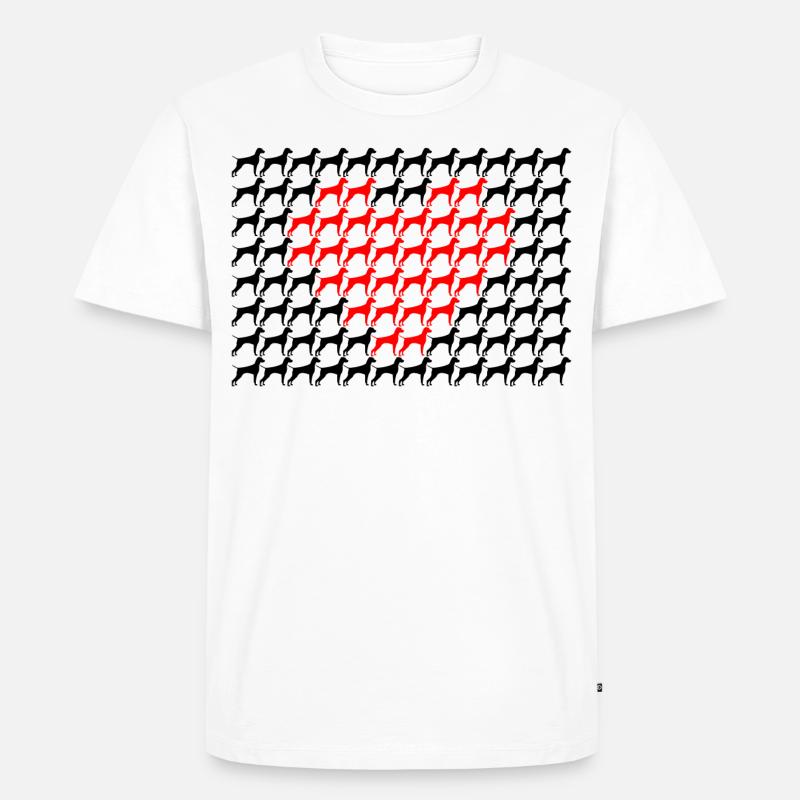 Viszlas mit Herz - Männer Premium Bio T-Shirt - Weiß