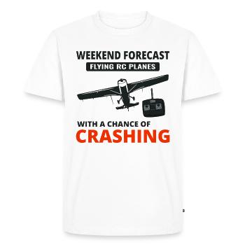 RC Model Planes Airplane Aircraft Pilot Funny Gift - Men's Premium Organic T-Shirt - white - Front - Nico (187cm)