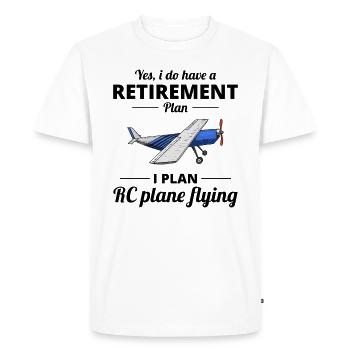 RC Model Planes Airplane Aircraft Pilot Funny Gift - Men's Premium Organic T-Shirt - white - Front - Nico (187cm)
