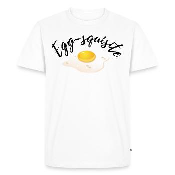 Egg-squisite - T-shirt Premium bio Homme - blanc - Devant - Nico (187cm)