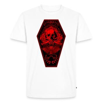 Till Death Do Us Part - Velvet Black Cult Clothing - Men's Premium Organic T-Shirt - white - Front - Nico (187cm)