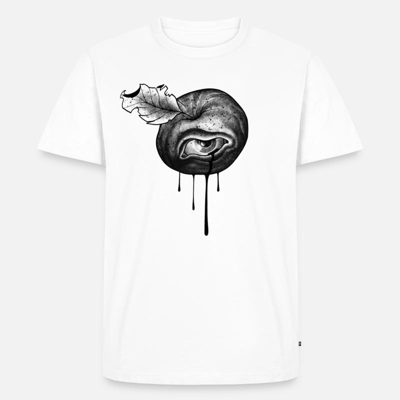 Augapfel - Männer Premium Bio T-Shirt - Weiß